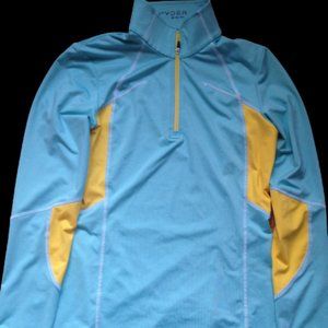 Spyder Blue and Yellow Long Sleeve Top